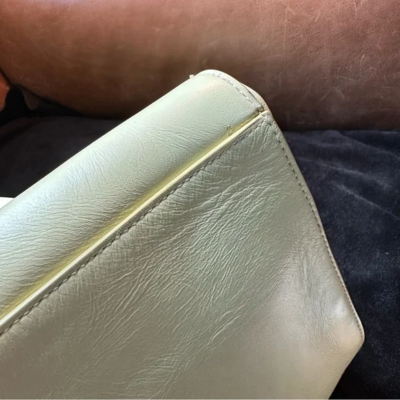 Calvin Klein runway designer collection leather yellow bowling bag studio luxury - Picture 16 of 17